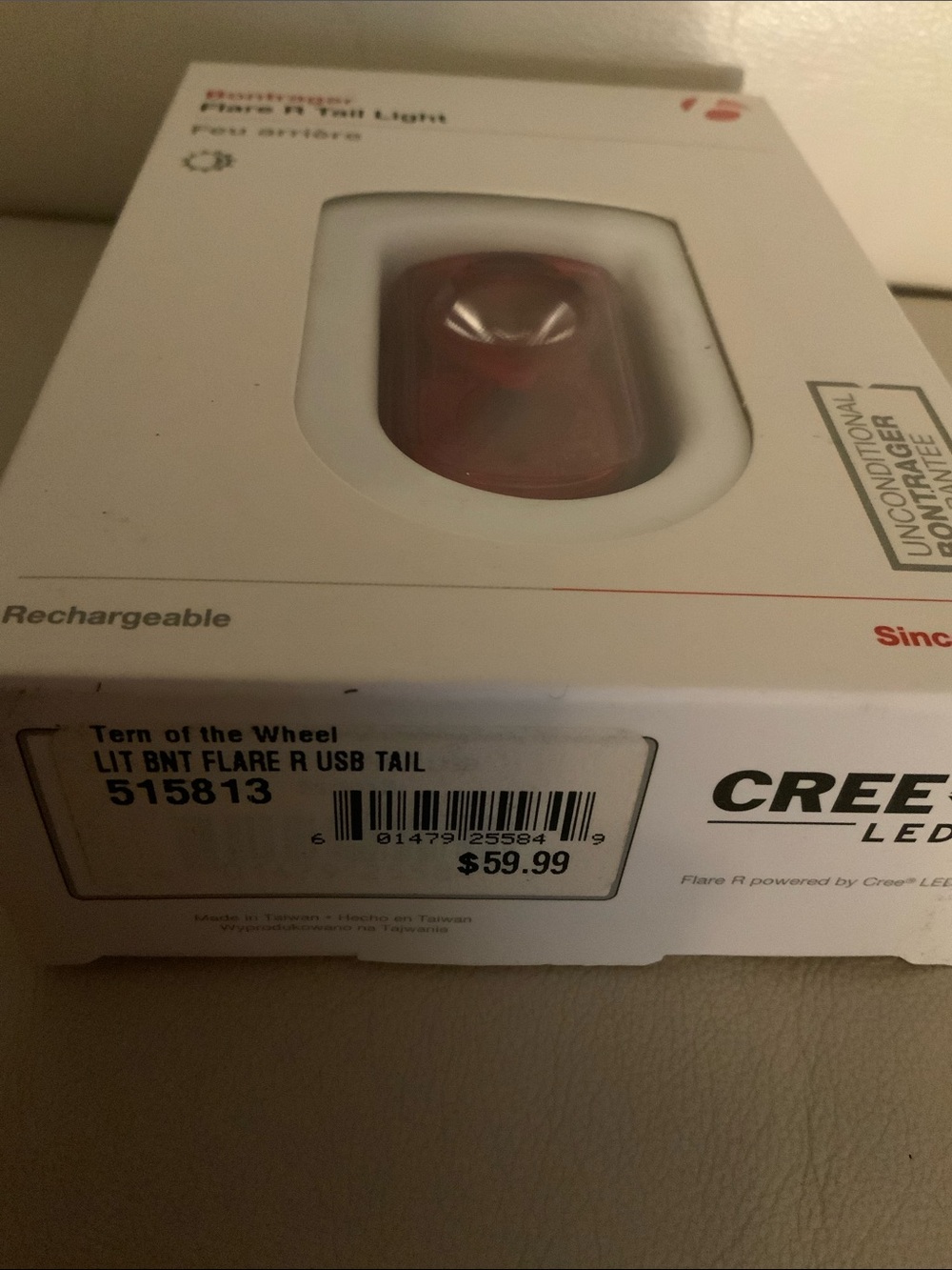 Bontrager flare R Tail lights for night & day. Brand new in original packaging.